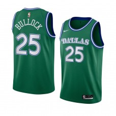 Mavericks Reggie Bullock Men's Classic Edition 2021 Trade Jersey Green