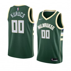 Milwaukee Bucks #00 Rodion Kurucs Icon Edition Swingman Jersey Green