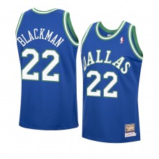 Dallas Mavericks Rolando Blackman Hardwood Classics Authentic Jersey Blue