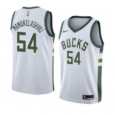 Bucks Sandro Mamukelashvili Men's Association Edition 2021 NBA Draft Jersey White