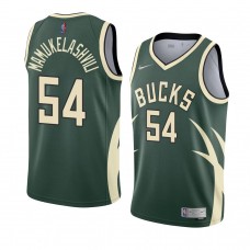 Bucks Sandro Mamukelashvili Men's Earned Edition Jersey Green