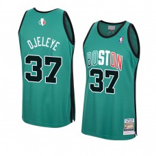 Boston Celtics Semi Ojeleye Hardwood Classics Authentic Jersey Kelly Green