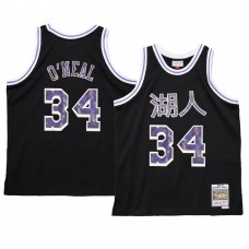 Shaquille O'Neal Los Angeles Lakers 2021 Lunar New Year Jersey OX Black