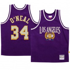 Shaquille O'Neal Los Angeles Lakers Council Fashion Hardwood Classics Jersey Purple