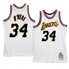 Los Angeles Lakers Shaquille O'Neal Hardwood Classics Reload 2.0 Jersey White