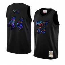 Miami Heat Solomon Hill Hardwood Classics Holographic Jersey Black