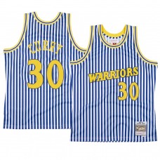 Stephen Curry Golden State Warriors Striped Jersey Blue