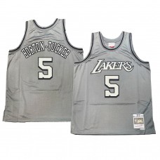 Los Angeles Lakers Talen Horton-Tucker Hardwood Classics Throwback Jersey Gray