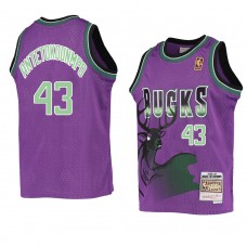 Milwaukee Bucks Thanasis Antetokounmpo 1996-97 Hardwood Classics Reload Jersey Purple