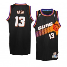 Phoenix Suns Steve Nash Black Authentic Jersey Throwback