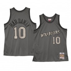 Golden State Warriors #10 Tim Hardaway Metal Works Hardwood Classics 1990-91 Jersey Charcoal