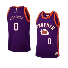 Phoenix Suns Ty-Shon Alexander Hardwood Classics Fashion Jersey Purple