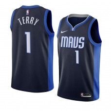 Tyrell Terry Dallas Mavericks Earned Edition Jersey Navy