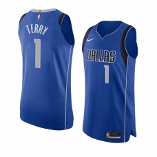 Dallas Mavericks Tyrell Terry Authentic Jersey Swingman Blue