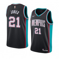 Memphis Grizzlies Tyus Jones Hardwood Classics Jersey Swingman Black