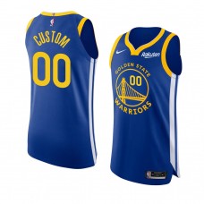 Golden State Warriors Custom Blue Authentic Jersey