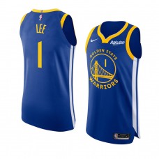 Golden State Warriors Damion Lee Blue Authentic Jersey