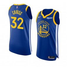 Golden State Warriors Marquese Chriss Blue Authentic Jersey