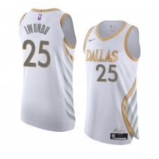 Wes Iwundu Dallas Mavericks City Edition Authentic Jersey 2020-21 White