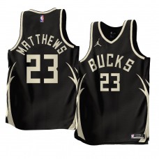 Milwaukee Bucks Wesley Matthews 2022-23 Statement Edition Jersey Black