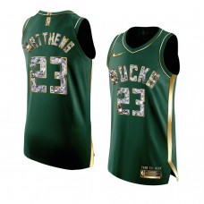 Wesley Matthews Milwaukee Bucks 2022 NBA Playoffs Jersey Green Men