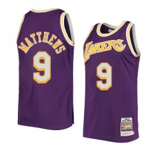 Wesley Matthews Los Angeles Lakers 1984 Hardwood Classics Authentic Jersey Mitchell & Ness 1984 Purple