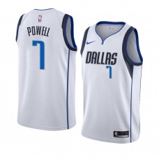 2018-2019 White Men's Mavericks Dwight Powell Association Edition Jersey