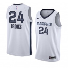 2018-19 White Men Grizzlies Dillon Brooks Association Edition Jersey