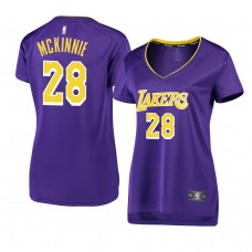 Women's Los Angeles Lakers Alfonzo McKinnie Fast Break Replica Jersey Purple