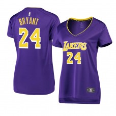 Women's Los Angeles Lakers Kobe Bryant Fast Break Replica Jersey Purple