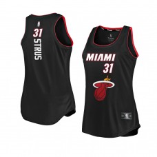 Women's Miami Heat Max Strus Fast Break Team Tank Jersey Icon Edition Black