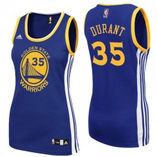 Women Golden State Warriors# 35 Kevin Durant Away Blue Jersey