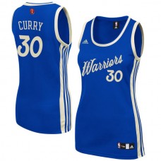 Women's Golden State Warriors #30 Stephen Curry Blue Christmas Day Swingman Jersey Blue