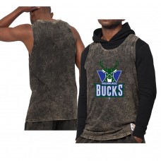 Milwaukee Bucks Quintessential Worn Out Tank Top Jersey Brown