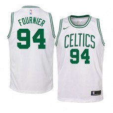 Youth Boston Celtics Evan Fournier 2021 Association Swingman White Jersey