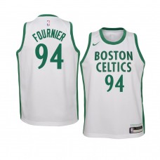 Youth Boston Celtics Evan Fournier 2021 City Swingman White Jersey