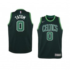 Youth Boston Celtics Jayson Tatum 2021 Earned Edition Swingman Green Jersey