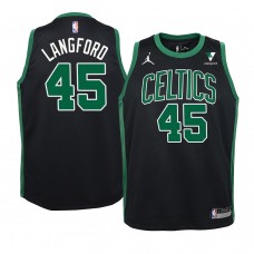 Youth Boston Celtics #45 Romeo Langford Statement Jordan Brand Jersey Black