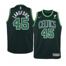 Youth Boston Celtics Romeo Langford Earned Vistaprint Patch Jersey Green