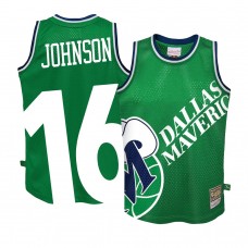 Youth Dallas Mavericks James Johnson Big Face 2.0 Jersey Green