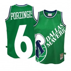 Youth Dallas Mavericks Kristaps Porzingis Big Face 2.0 Jersey Green