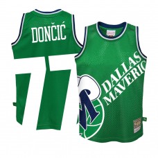 Youth Dallas Mavericks Luka Doncic Big Face 2.0 Jersey Green