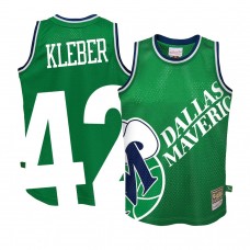 Youth Dallas Mavericks Maxi Kleber Big Face 2.0 Jersey Green