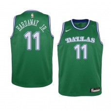 Youth Dallas Mavericks #11 Tim Hardaway Jr. 2020-21 Hardwood Classics Green Jersey