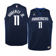 Youth Dallas Mavericks #11 Tim Hardaway Jr. 2020-21 Statement Jumpman Navy Jersey