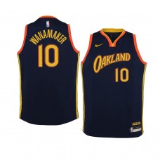 Youth Golden State Warriors #10 Brad Wanamaker 2020-21 City Navy Jersey