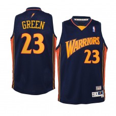 youth Golden State Warriors #23 Draymond Green Hardwood Classics Retro Navy Jersey