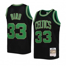 Youth Boston Celtics Larry Bird Reload Hardwood Classics Black Jersey