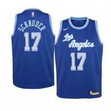 Youth Los Angeles Lakers #17 Dennis Schroder 2020-21 Classic Edition Blue Jersey