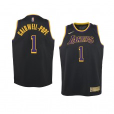 Youth Los Angeles Lakers Kentavious Caldwell-Pope 2021 Earned Edition Swingman Black Jersey